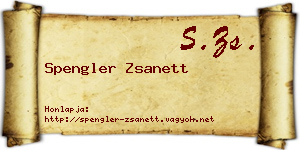 Spengler Zsanett névjegykártya